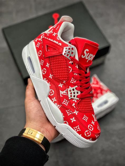 jordan 4 supreme louis vuitton|supreme louis vuitton shoes.